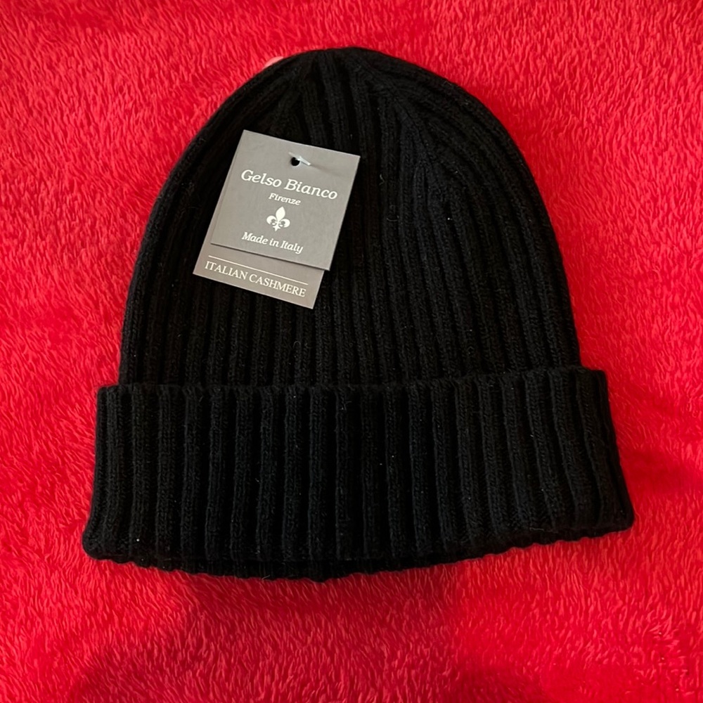 Gelso Bianco Italian Cashmere Beanie